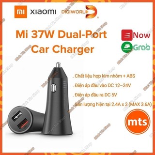 Tẩu sạc nhanh xe hơi 2 cổng mi 37w dual-port car charger - gds4147gl - bản quốc tế - minh tin shop