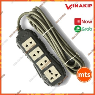 Ổ cắm VINAKIP cao cấp siêu bền siêu chịu tải 8000W 4 ngả liền dây cắm bếp lẩu, lò nướng công suất cao - Minh Tín Shop
