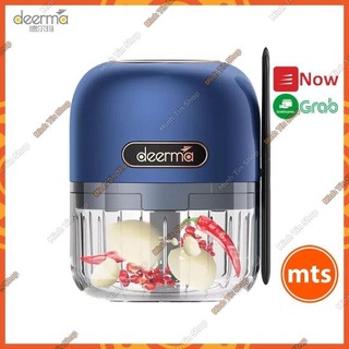 Máy xay đa năng không dây mini deerma js100 js200 pin sạc xay hành tỏi chính hãng - minh tín shop