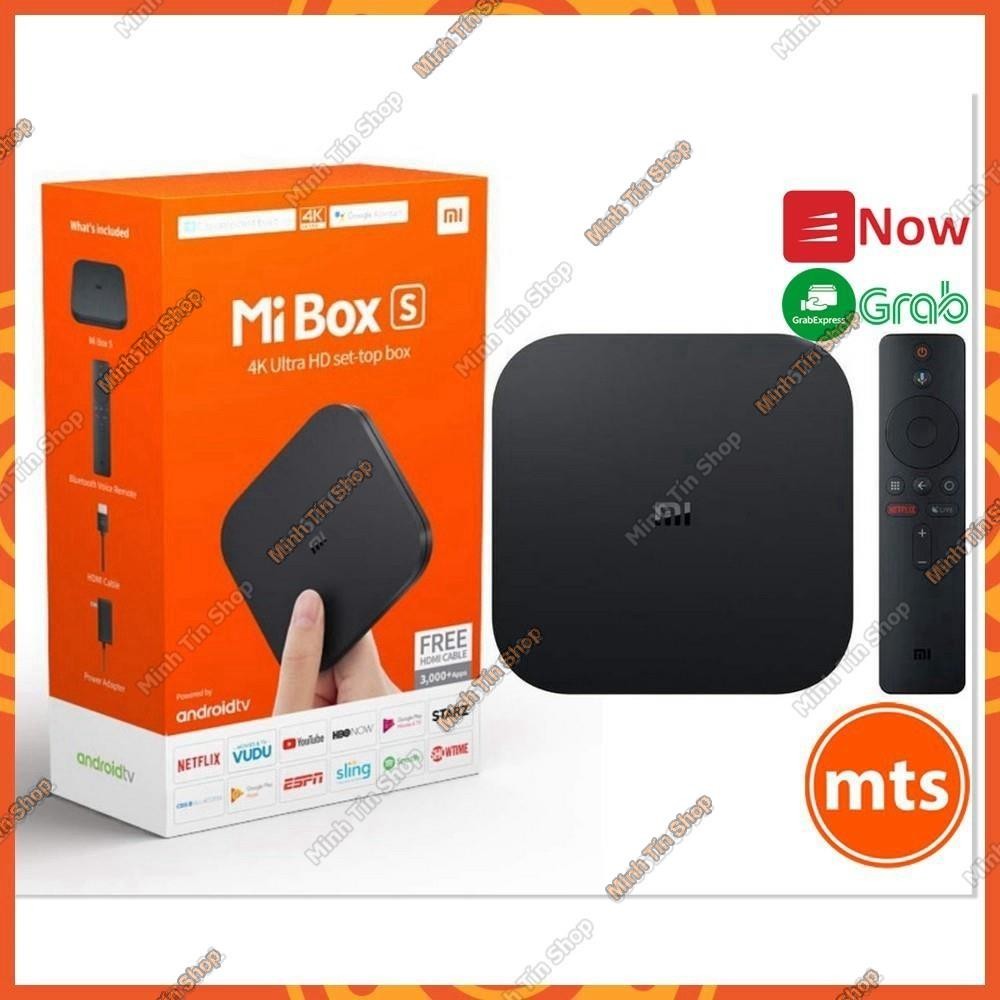 Tivi Box 𝗫𝗶𝗮𝗼𝗺𝗶 Mi box S 4K SX 2020 Bản Quốc Tế Tiếng Việt Tìm Kiếm Giọng Nói