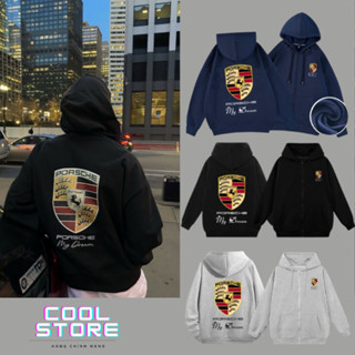 Áo Hoodie Zip PORSCHE Nam Nữ Chất nỉ Bông Cao Cấp Chuẩn Form Unisex Chính Hãng Xịn Xò