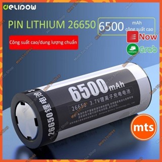 Pin sạc Delipow 26650 3.7V 6500mAh dung lượng cao chu kỳ sạc xả 1200 lần chính hãng - Minh Tín Shop