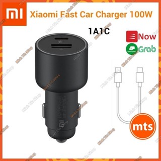 Cốc Sạc Ô Tô Nhanh 2 cổng 100W 1A1C Xiaomi kèm cáp C to C - Tẩu sạc xe hơi nhanh Xiaomi Hàng chính hãng - Minh Tín Shop