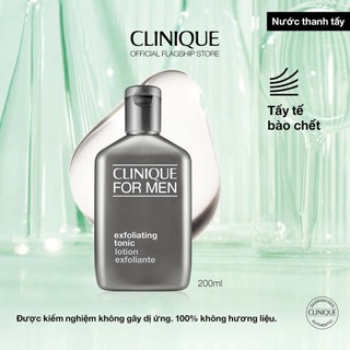Nước thanh tẩy làm sạch sâu, thoáng mịn da cho nam CLINIQUE For Men Exfoliating Tonic - Exfoliator 200ml