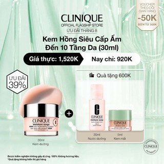 Kem hồng dưỡng ẩm tức thì 100H Clinique Moisture Surge 100H Auto-Replenishing Hydrator-Moisturizer (30ml, 50ml)
