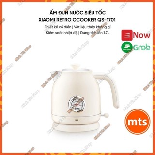 Ấm đun siêu tốc Ocooker Qs1701 -Dung tích 1.7L,Công suất 1800W,Thép không gỉ 304 - Minh Tín Shop