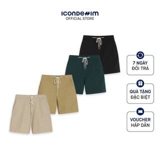 Quần short kaki icondenim slimfit neutral qsid0160