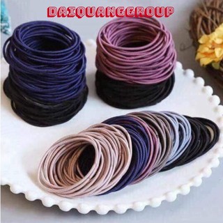 Dây thun buộc/cột tóc trơn nhiều màu túi zip ❤️ 𝗚𝗜𝗔𝗗𝗨𝗡𝗚𝗛𝗔𝗡𝗢𝗜𝟯𝟵 ❤️
