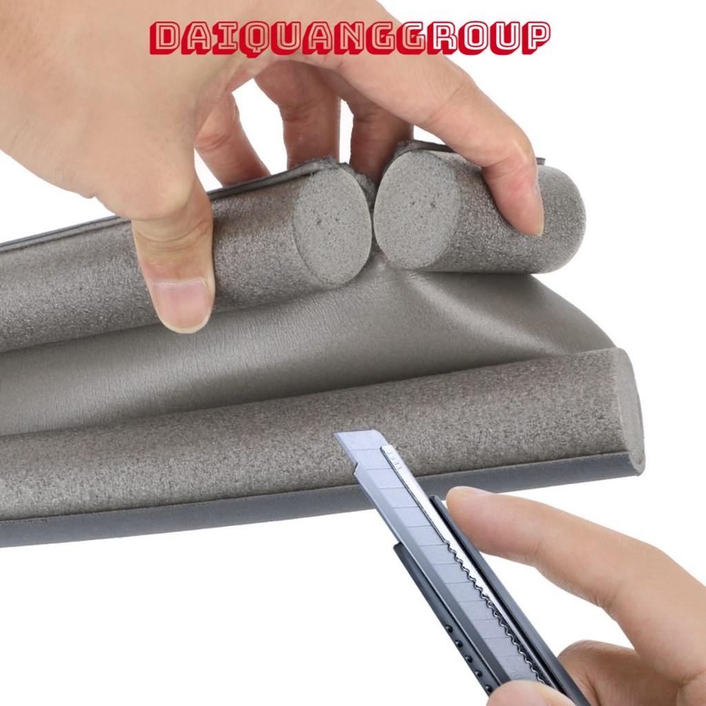 Thanh nẹp mút xốp 95cm chặn khe cửa chống côn trùng, tiếng ồn, gió lùa, gió điều hòa, bụi bẩn , Ron 