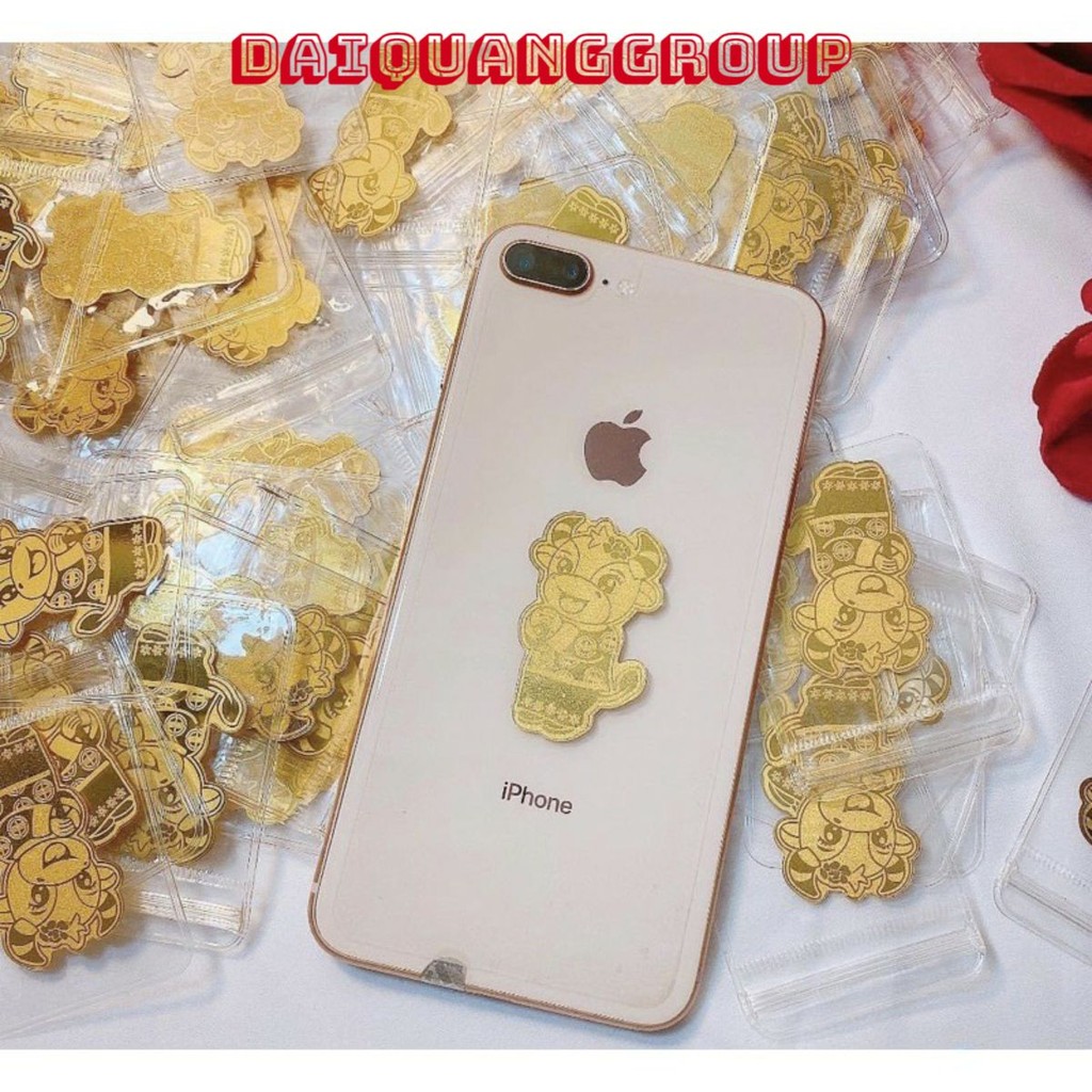 Miếng Dán🍒FREESHIP🍒 Trâu Vàng Để Ốp Điện Thoại