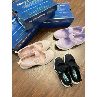 Giày Skechers siêu nhẹ 3 màu cho bé gái size 27-37 