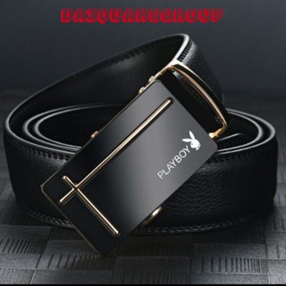 [Dây lưng] Thắt Lưng Da Nam Cao Cấp Khóa Tự Động Da Xịn. Dây Nịt Nam Da Bò 100% Chính Hãng PLAYBOY Mạ Bạc Nam Tính GC305