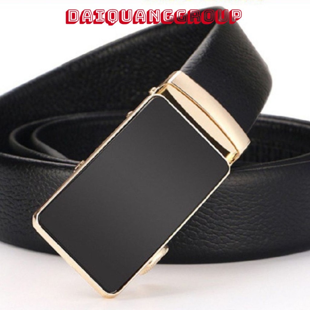 Thắt Lưng Da Nam Khóa Tự Động Cao Cấp. Dây Nịt Nam Da Bò 100% Chính Hãng Baellerry Mạ Vàng Bạc Nam Tính GC02