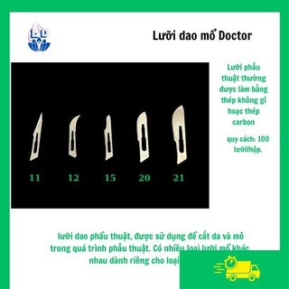 LƯỠI DAO MỔ PHẪU THUẬT ẤN (DOCTOR+-) SỐ 11/15