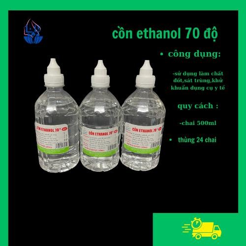 Cồn 70 , 90 Độ Y Tế Sát Trùng Vết Thương 500 ML