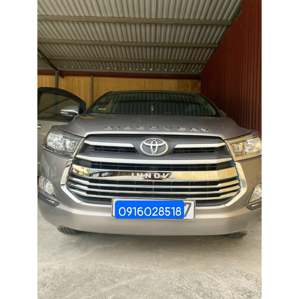 Ốp mặt ca lăng Toyota Innova 2017-2020, Ốp trang trí mặt ca lăng Innova 2017-2020, mạ crom cao cấp
