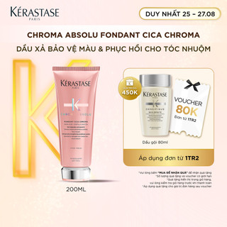 Dầu xả giúp bảo vệ màu & phục hồi cho tóc nhuộm Kérastase Chroma Absolu Fondant Cica 200ml