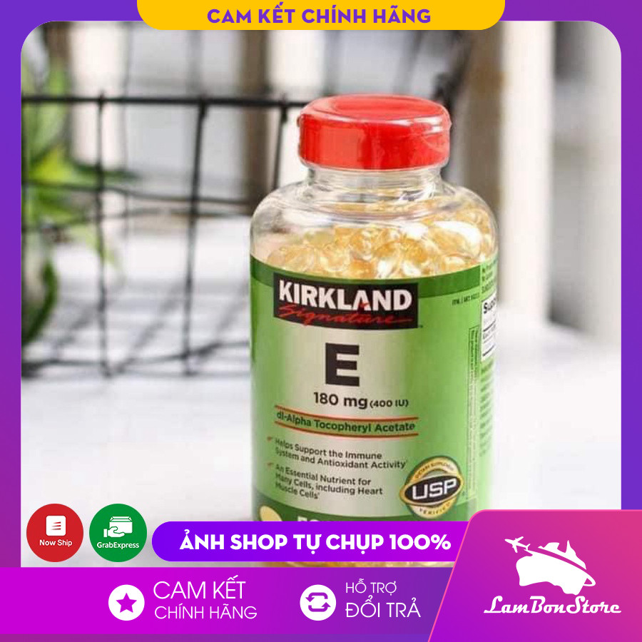 Vitamin E Kirkland 400 IU, E Mỹ (500 viên)
