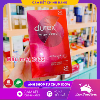 [Chuẩn Úc - Date 2026) Bao cao su siêu mỏng Durex Fetherlite Hộp 30 chiếc