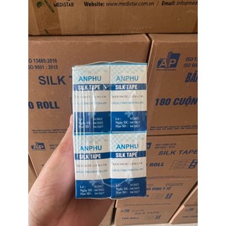 BĂNG DÍNH Y TẾ LỤA AN PHÚ - 1 CUỘN/HỘP