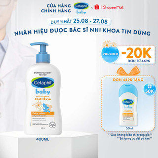 Sữa dưỡng ẩm dịu lành cho bé CETAPHIL BABY LOTION WITH ORGANIC CALENDULA 400ML