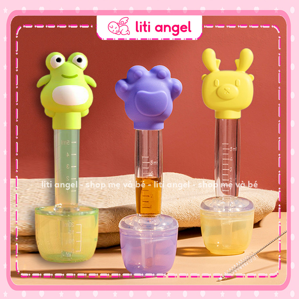 [Nhiều loại] Dụng cụ cho bé uống thuốc đầu silicon mềm mại chống sặc tiện lợi