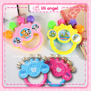 Xúc xắc Lục lạc cầm tay có chuông cho bé nhiều màu sắc dễ thương