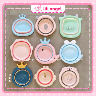  Thau chậu rửa mặt Gấp Gọn cho bé Hình Rồng Mèo Hổ Ong Thỏ dễ thương 