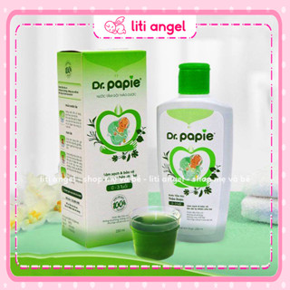 Nước Tắm Gội Thảo Dược Dr Papie Cho Bé, Sữa Tắm Thảo Dược cho trẻ sơ sinh 230ml
