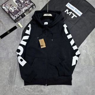 Áo Hoodie BBR kéo khóa  In Cánh Tay Màu Trắng Mũ Trùm Đầu - Áo khoác Hoodie Cao Cấp Nam Nữ Phong Cách Trẻ