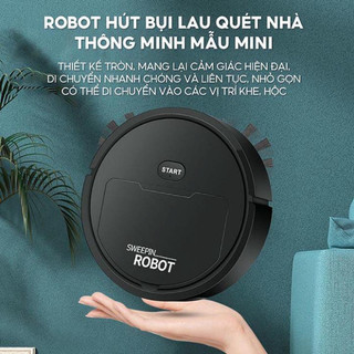 Robot Hút Bụi Lau Sàn Nhà Thông Minh 3in1 Tiện Dụng