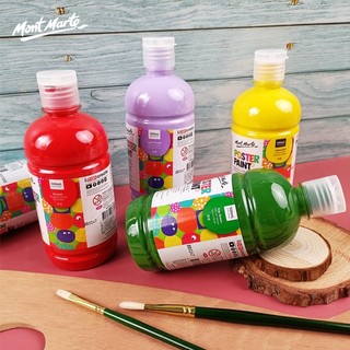   Hỏa Tốc HCM  Màu Vẽ Mont Marte Poster Paint - Chai 500ml - Màu vẽ học sinh sinh viên 