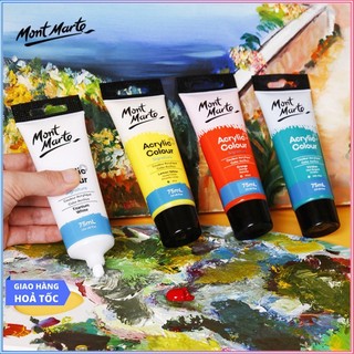   Hỏa Tốc HCM  Màu Acrylic Mont Marte Tuýp 75ml - Acrylic Colour Paint Signature 75ml  2.54oz  