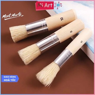   Hỏa Tốc HCM  Bộ 3 Cọ Stencil Mont Marte - Studio Stencil Brushes Pkt 3 - MAA0021 