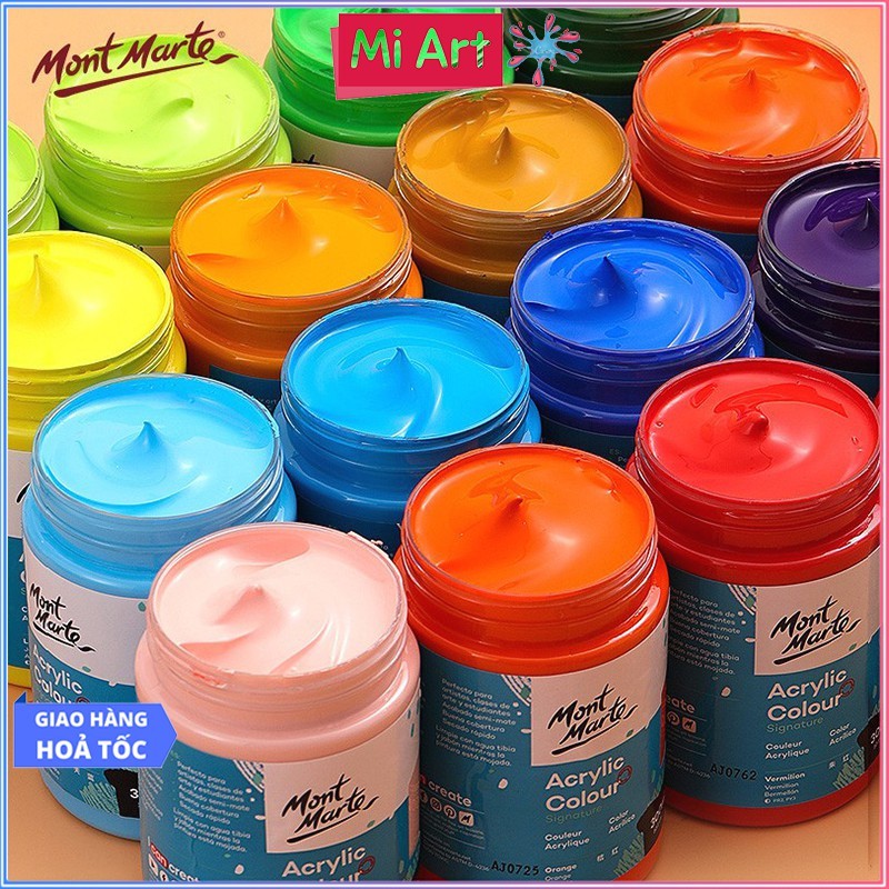 [Hỏa Tốc HCM] Màu Acrylic Mont Marte 300ml Signature