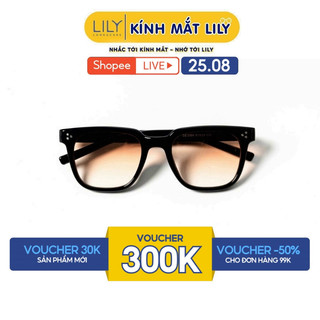 Kính mát vuông nam nữ LILYEYEWEAR kính nhựa cao cấp cứng cáp chống tia UV400 bảo vệ mắt kiểu dáng thời trang 3356