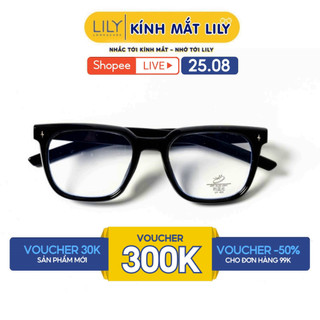 Gọng kính đổi màu nam nữ LILYEYEWEAR chất liệu nhựa cứng cáp thanh mảnh kiểu dáng thời trang KC260