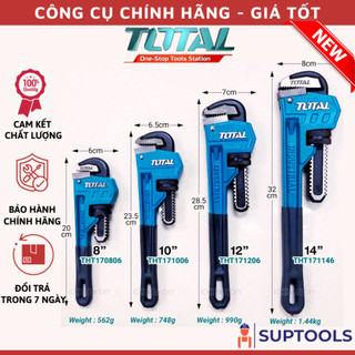 Mỏ lết răng 8" / 10" / 12" / 14" TOTAL THT170806 - THT171006 - THT171206 - THT171146 (Đồ nghề)