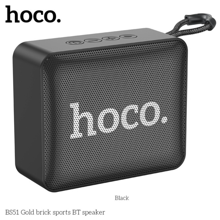 Loa Bluetooth BS51 Gold Brick Sports BT Speaker Hỗ Trợ Bluetooth, FM, TF, Đĩa U, TWS