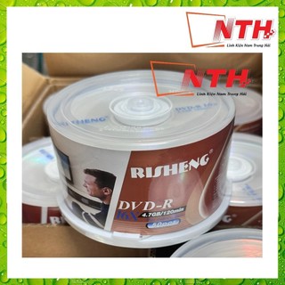 [KOL] Đĩa DVD trắng Risheng , 1 hộp 50 đĩa