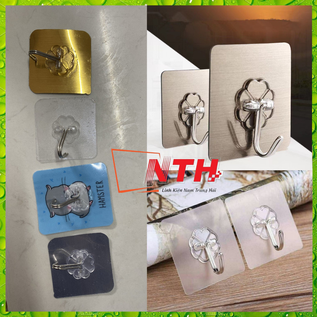 Combo 5 móc treo tường trong suốt