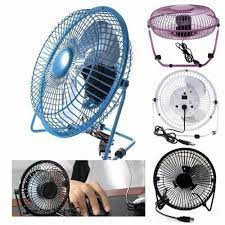 Quạt lồng sắt 819 USB-Fan 3 cánh quay 360 độ