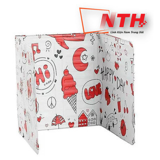 Tấm Chắn Dầu Mỡ Mẫu Hoa Văn Gấp Gọn