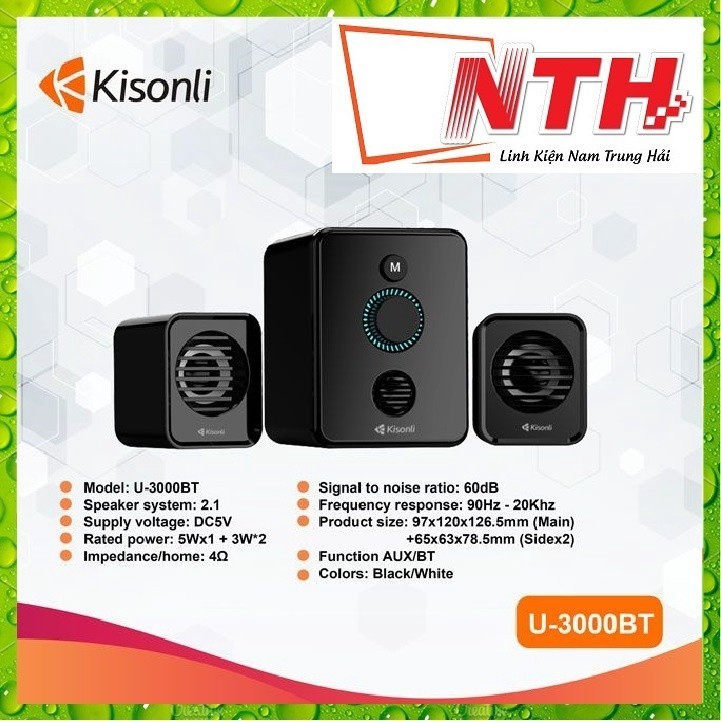 Loa 2.1 Kisonli U-3000BT