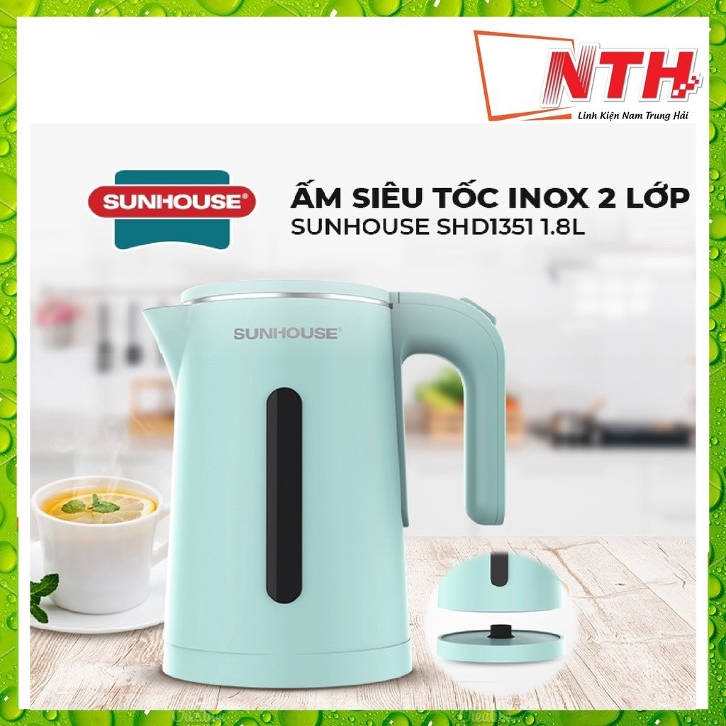 BÌNH ĐUN SIÊU TỐC 1.8L SUNHOUSE 1351 CAO CẤP