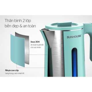 BÌNH ĐUN SIÊU TỐC 1.8L SUNHOUSE 1351 CAO CẤP