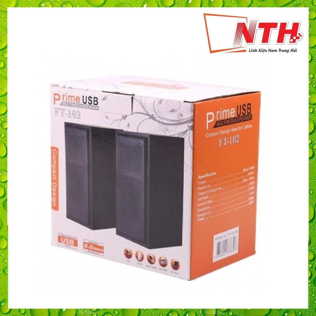 Loa vi tính 2.0 Vỏ gỗ FT-102v/ M22