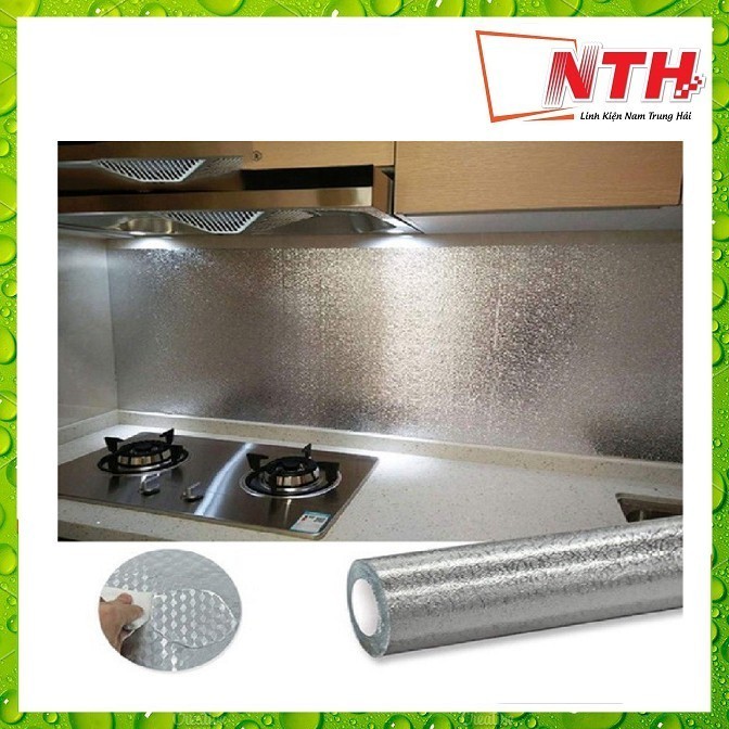 CUỘN GIẤY BẠC DÁN BẾP 60cm