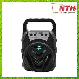 Loa bluetooth xách tay ms-1602bt âm thanh cực đỉnh nhỏ gọn trong tầm tay