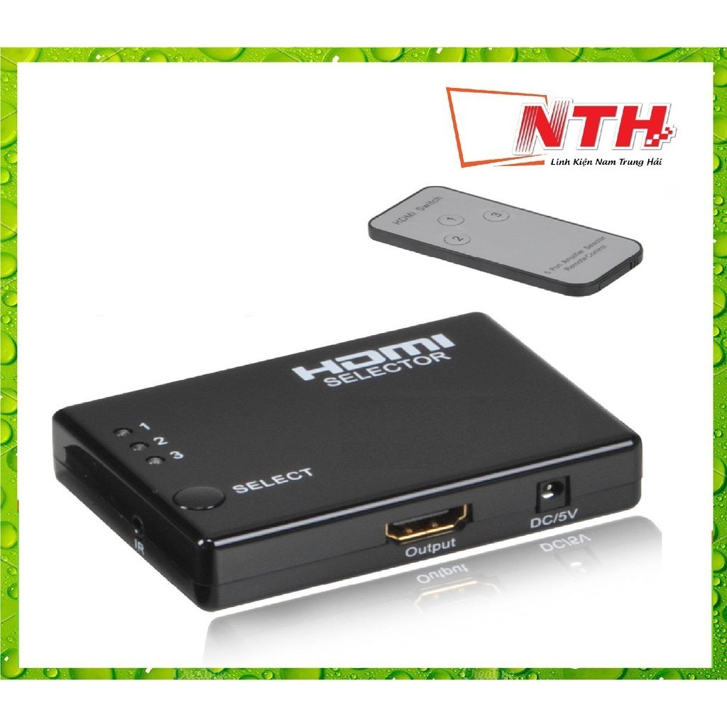 Hub 3 HDMI ra 1 HDMI (có remote)